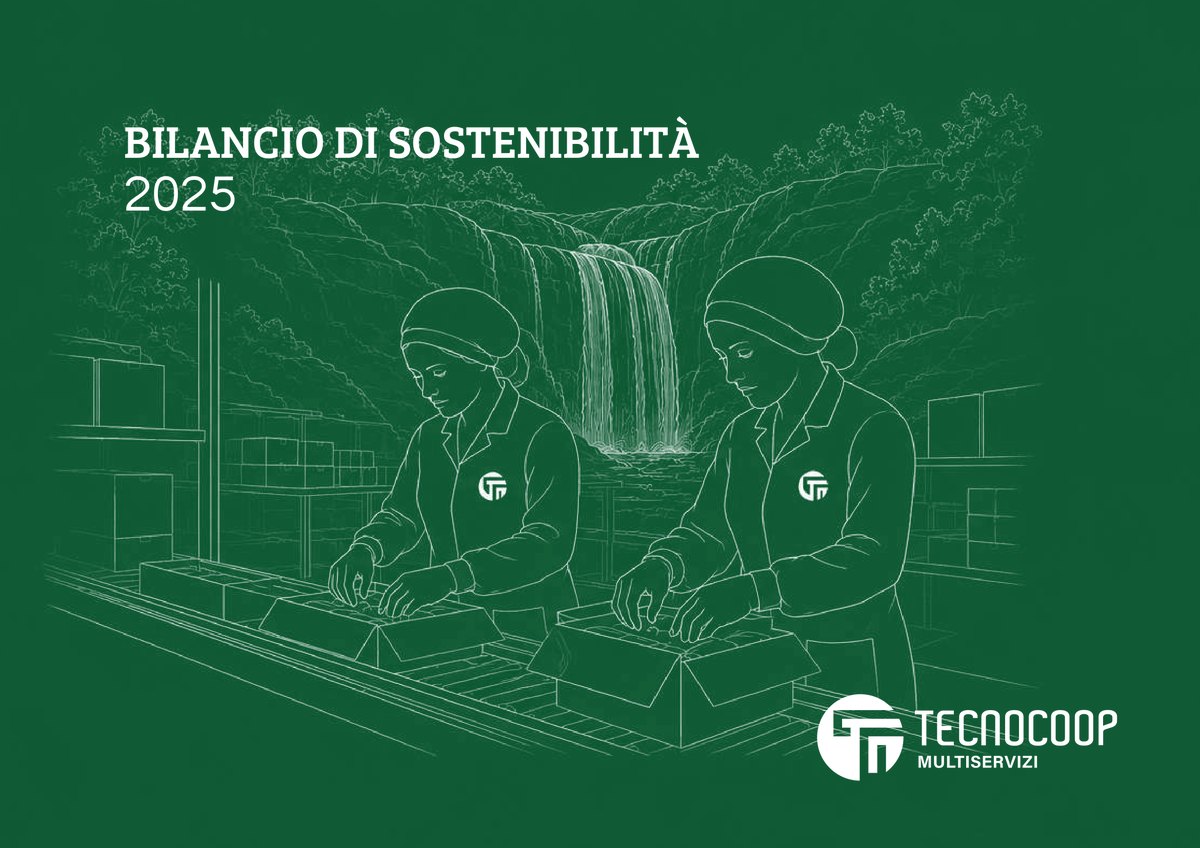 Copertina del Bilancio di sostenibilità Tecnocoop 2025